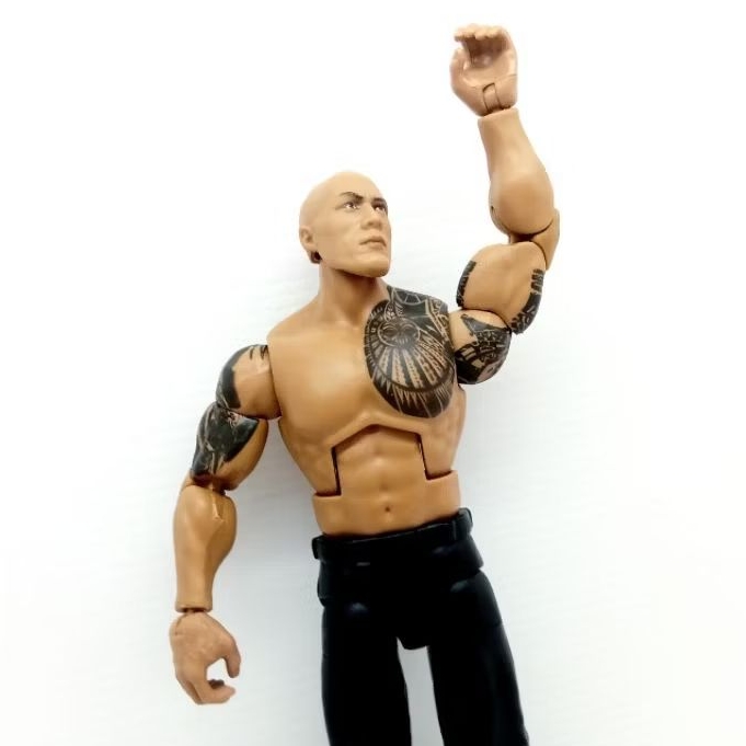 wwe wwf smackdown mattel elite 115 the rock action figure