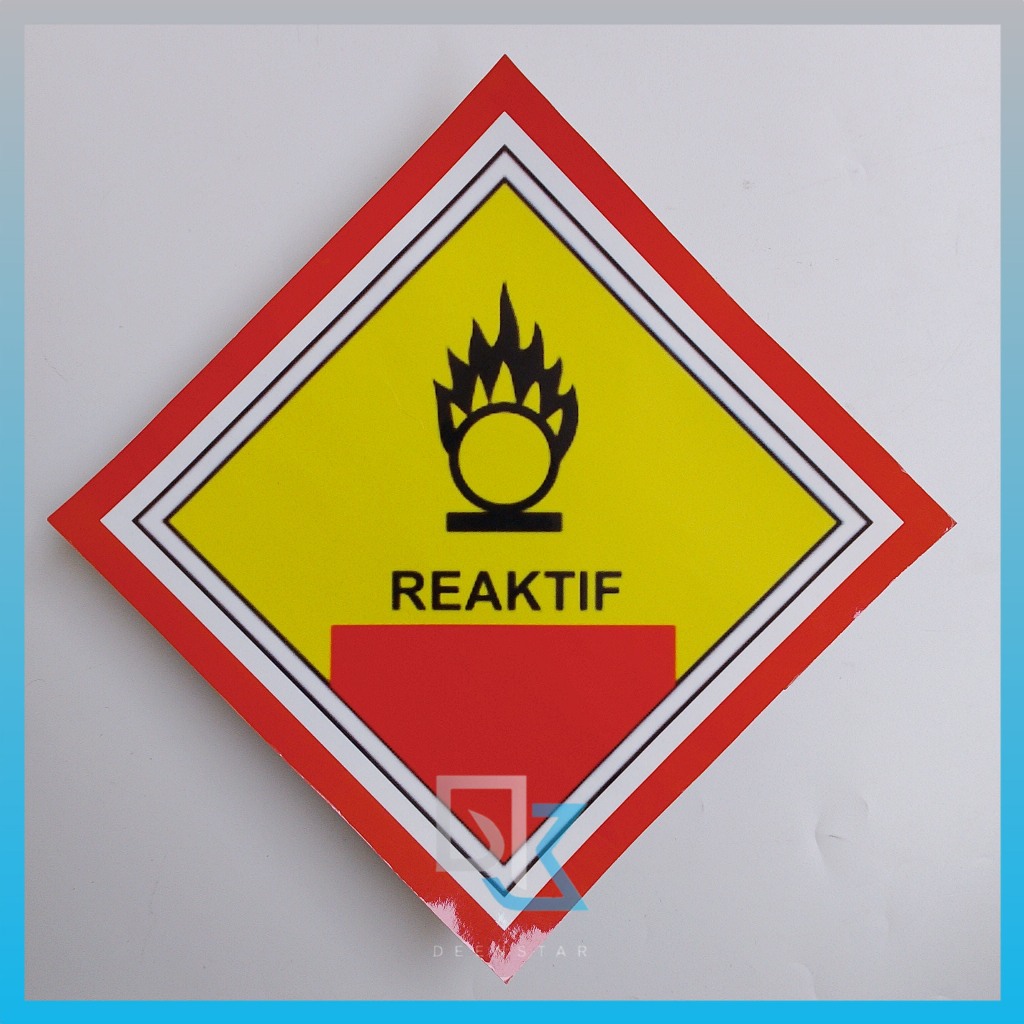 

Stiker Reaktif, K3, Stiker, Simbol Bahan Kimia, Stiker Vinyl, Laboratorium, Faskes