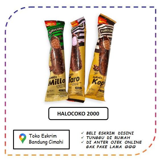 

Eskrim Halocoko Sukoco Kopi Sutaco Taro Sumico Milo