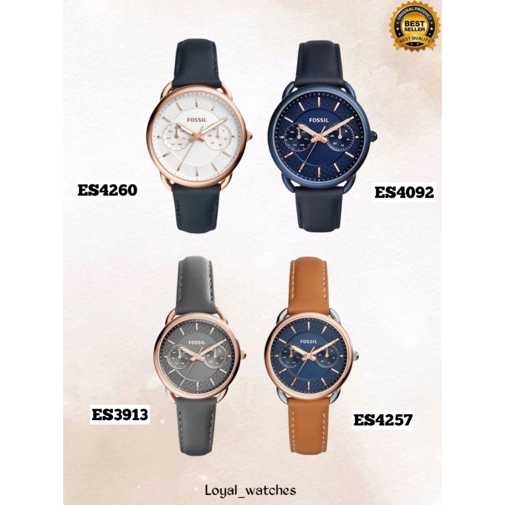 JAM TANGAN TALI LEATHER WANITA TYPE ES3913, ES4092, ES4260, ES4257