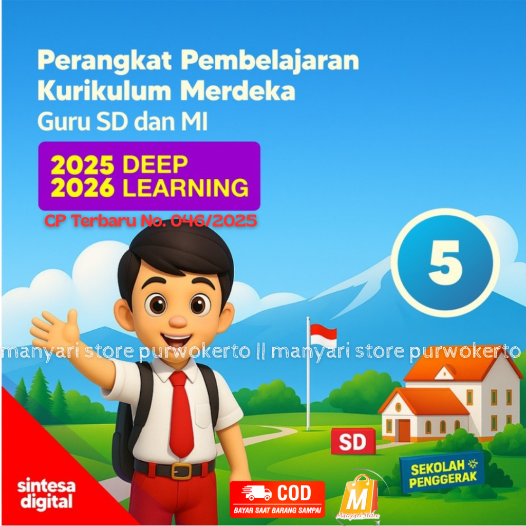 FLASHDISK DAN CD MODUL AJAR KUMER DEEP LEARNING CP TERBARU 046/2025 SD KELAS 4, ISI 2 SEMESTER LENGK