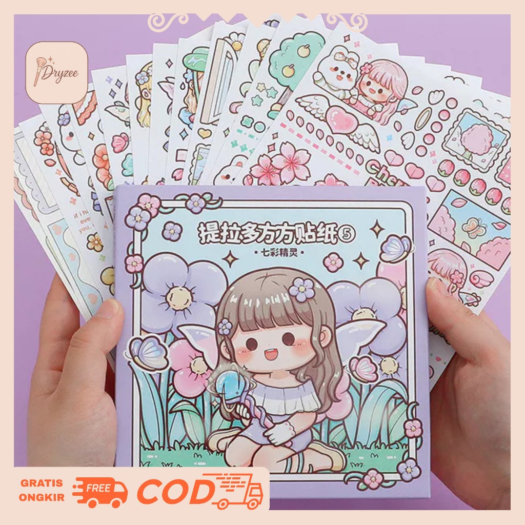

Stiker 1 Pack Isi 14 Lembar Buat Dekor Buku Jurnal Lilac Fairy DIY Stiker Pack Stiker Korea TLD98
