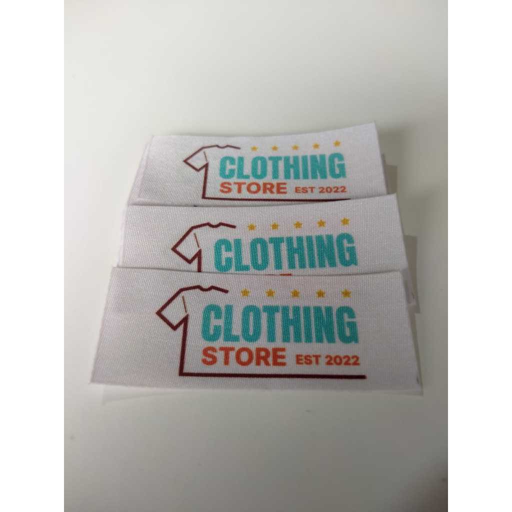 

100 PCS Label Woven Double Sided Printing