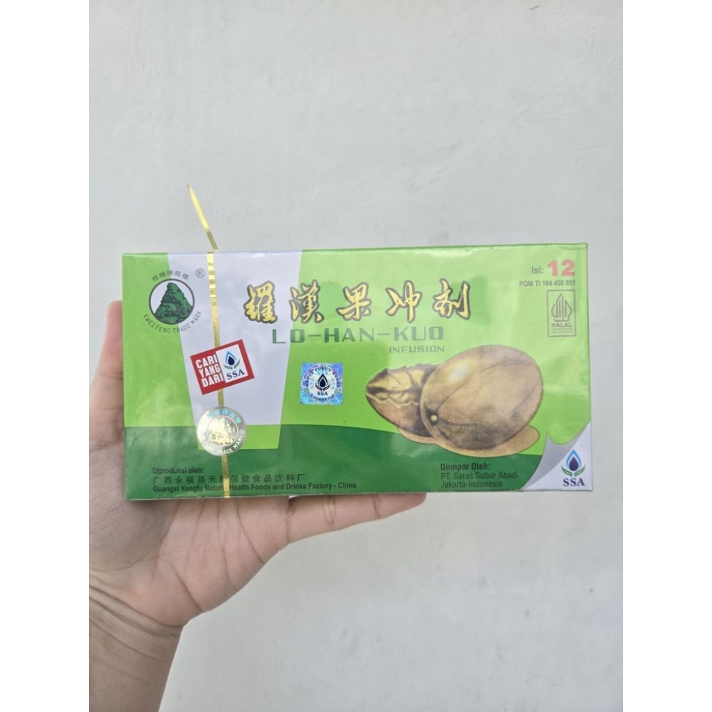 

Lo Han Kuo Infusion SSA Minuman Herbal Pereda Panas Dalam BOX (Isi 12) NEW SEGEL