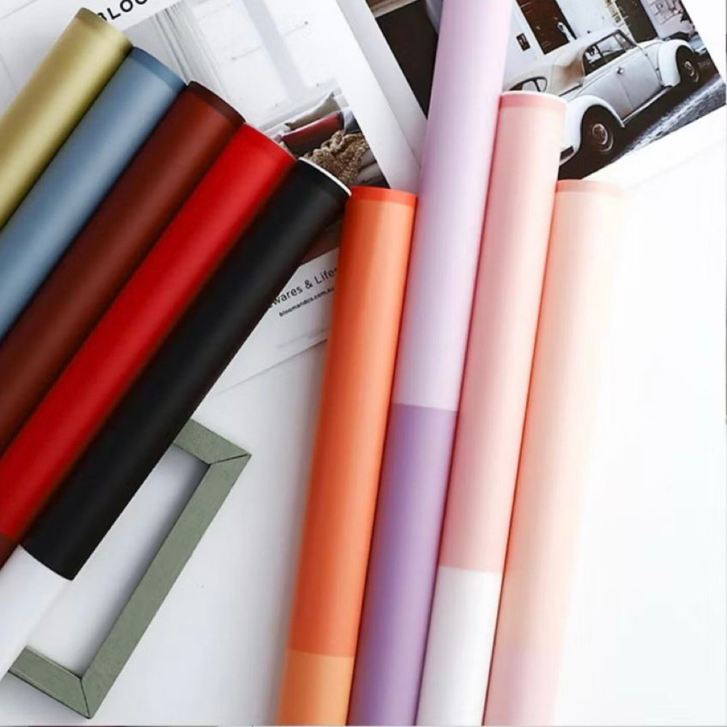 

Cellophane SPLIT COLOR Semi Transparant - Flower Wrapping Paper / Kertas Buket