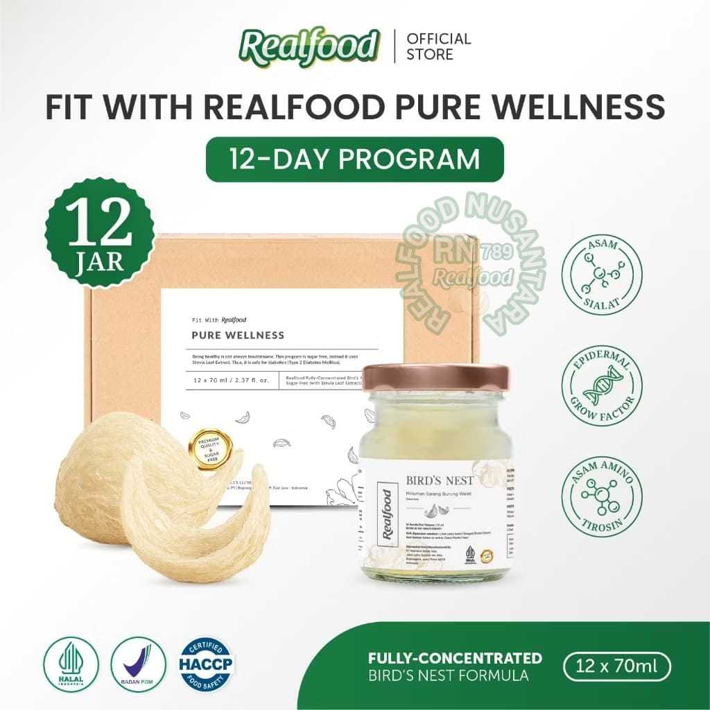 

Realfood Pure Wellness 6 Botol & 12 Botol Diskon Harga ( Minuman Sarang Burung Walet ) RN789