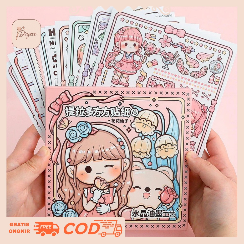 

Stiker 1 Pack Buat Buku Jurnal Edisi Flower Fairy Lucu Stiker Tempel Mainan Anak Stiker DIY TLD93