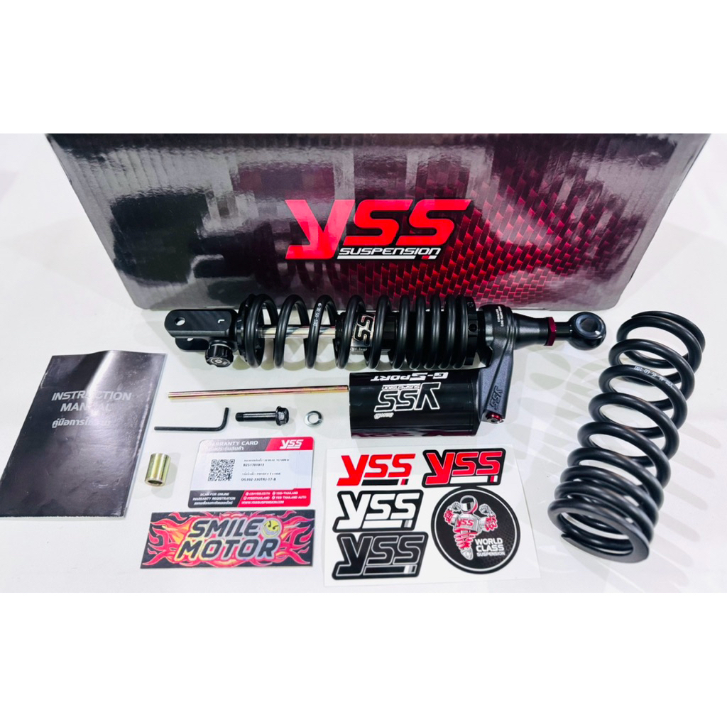 SHOCK TABUNG YSS G SPORT VARIO SCOOPY BEAT GENIO STYLO 330MM BLACK EDITION