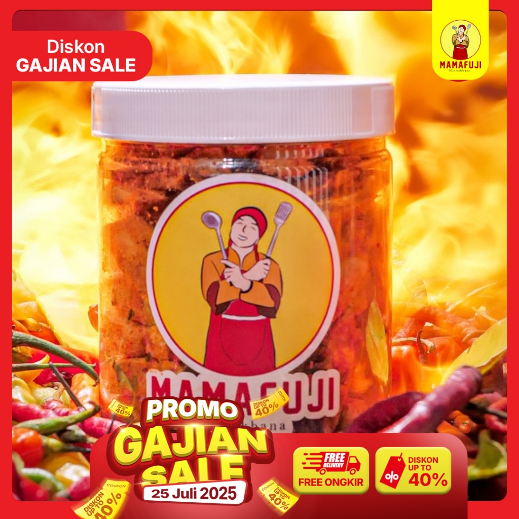 

Mamafuji - Basreng Pedas Asin Original Pedas Daun Jeruk Balado 250 Gram