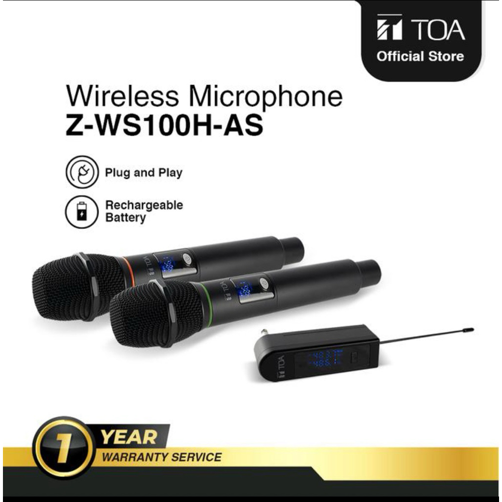 Microphone mic wireless TOA Z-WS100H-AS