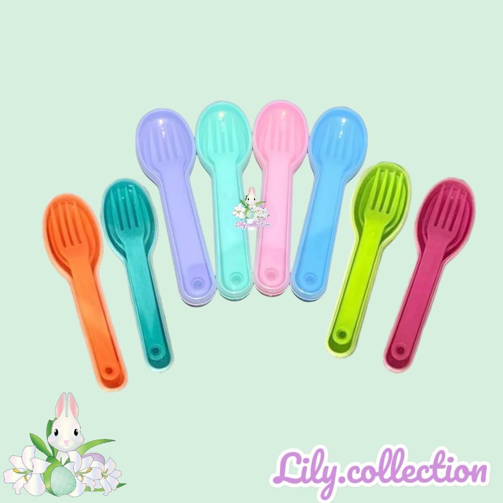 Sendok Garpu Plastik Set Lusinan | Sendok Makan - LILYCOLLECTION