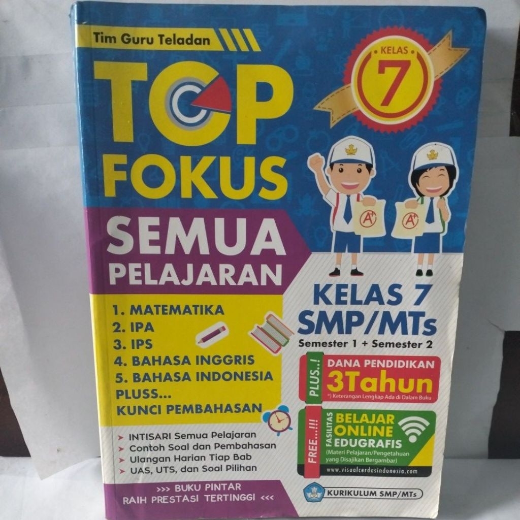 TOP FOKUS SEMUA PELAJARAN KELAS 7 SMP /MTssemester 1 +semester 2