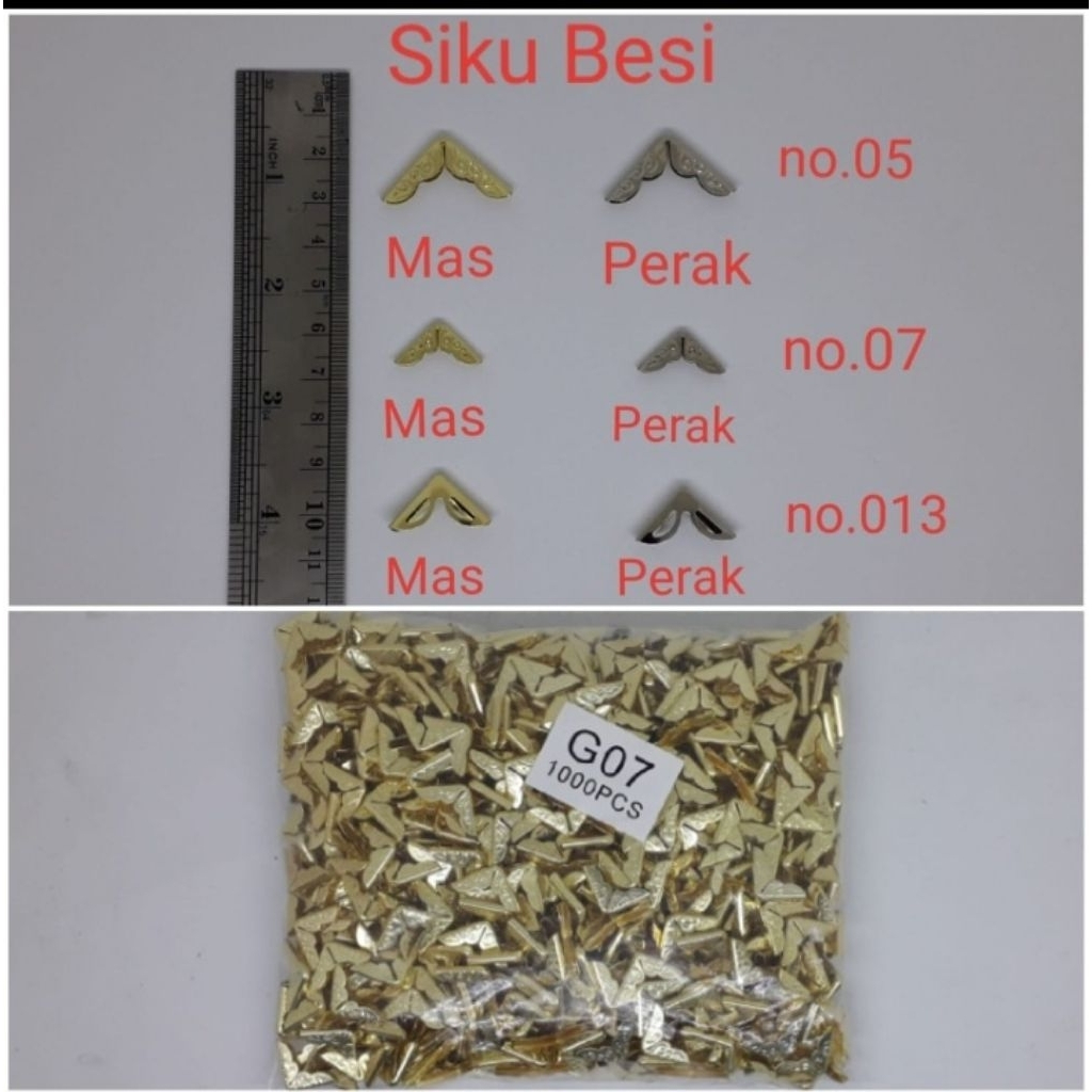 

VARIASI SIKU BUKU BESI / SIKU ORNAMENT BUKU 50PC