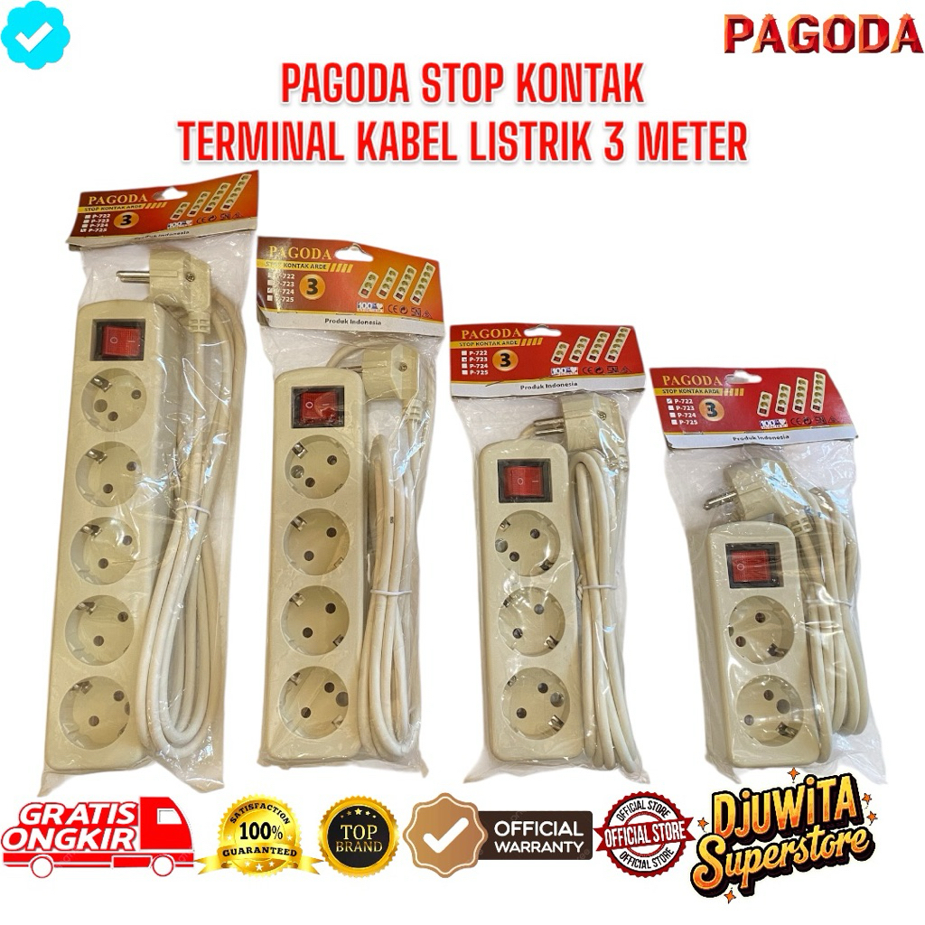 PAGODA STOP KONTAK TERMINAL / TERMINAL STOP KONTAK PAGODA / COLOKAN KABEL LISTRIK / STOP KONTAK TERM