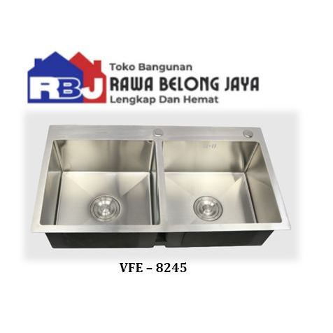 JNE BAK CUCI PIRING VALPRA V-HE 8245 LUBANG 2 TANPA SAYAP