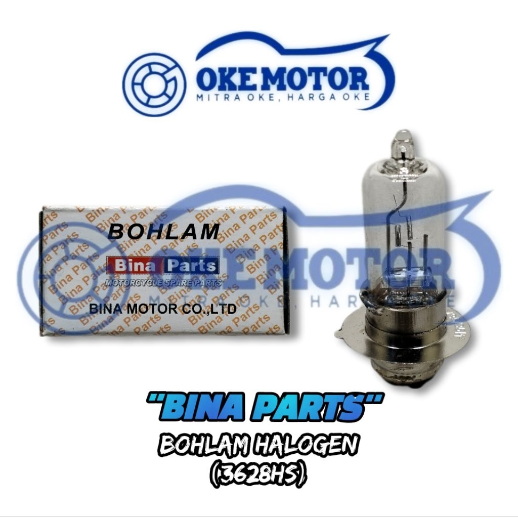 BOHLAM LAMPU DEPAN MOTOR  K-1 BINAPART HALOGEN