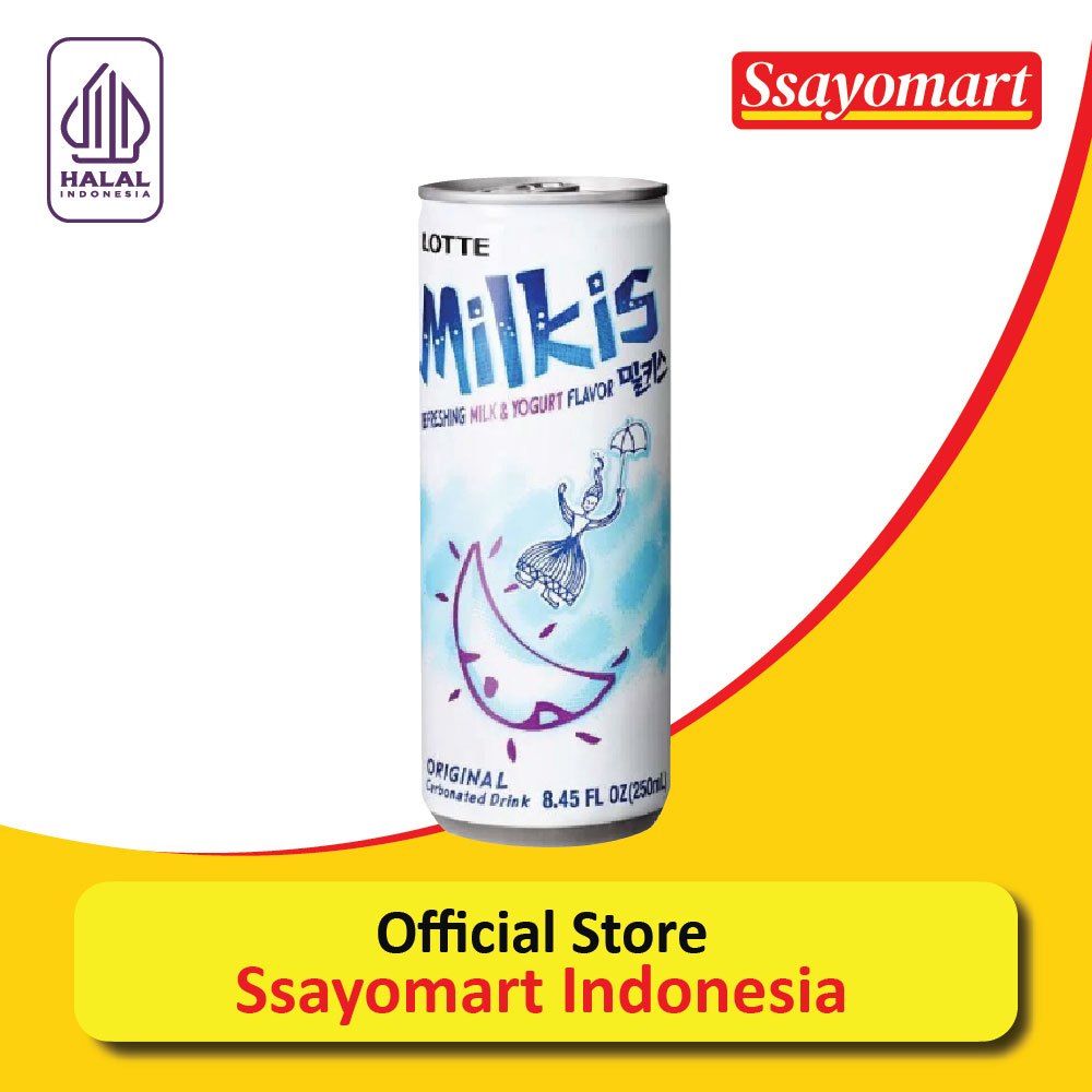 

Lotte Milkis Soda 250ml / Soda Susu Asli Korea