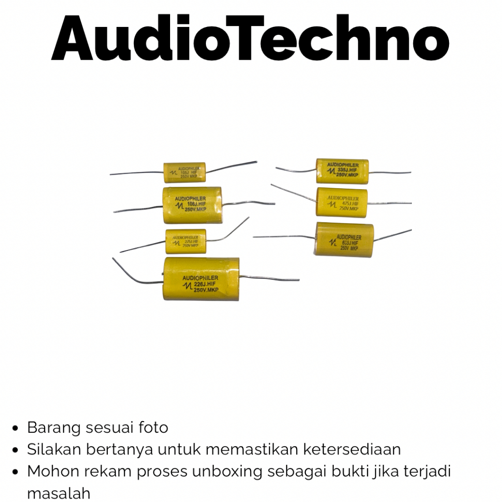 Capasitor MKP Kuning Audiophiler Kapasitor