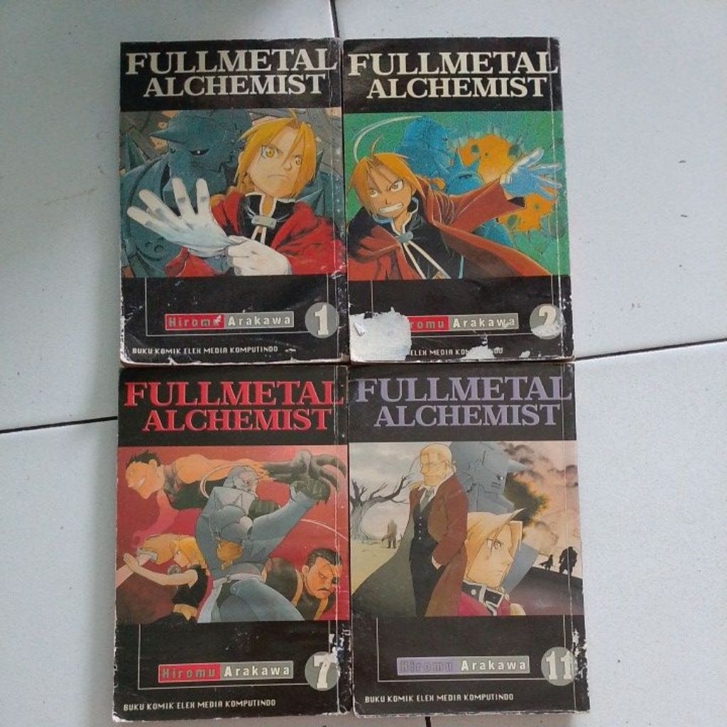komik cabutan fullmetal alchemist hiromu arakawa vol 1,2,7,11