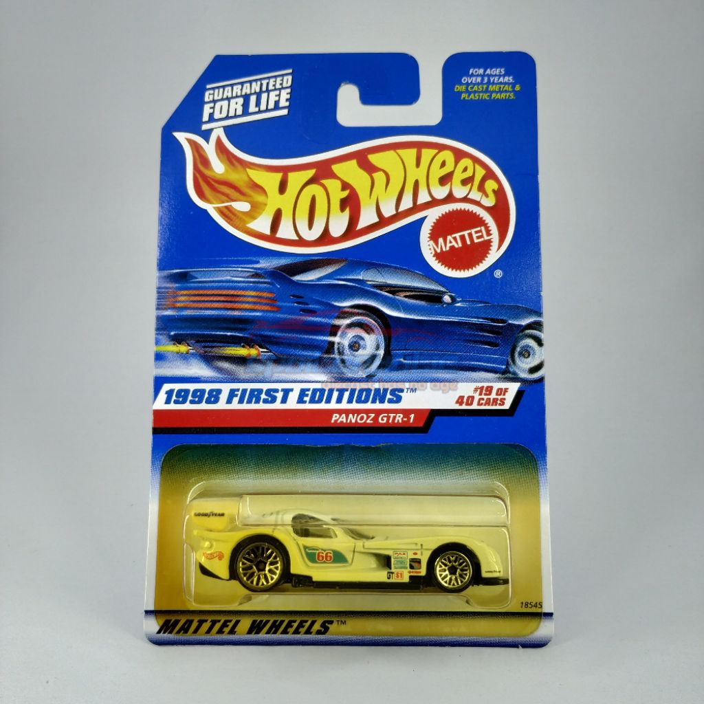 Hot Wheels 1998 - Panoz GTR-1 White --SMALL 66 - US CARD--