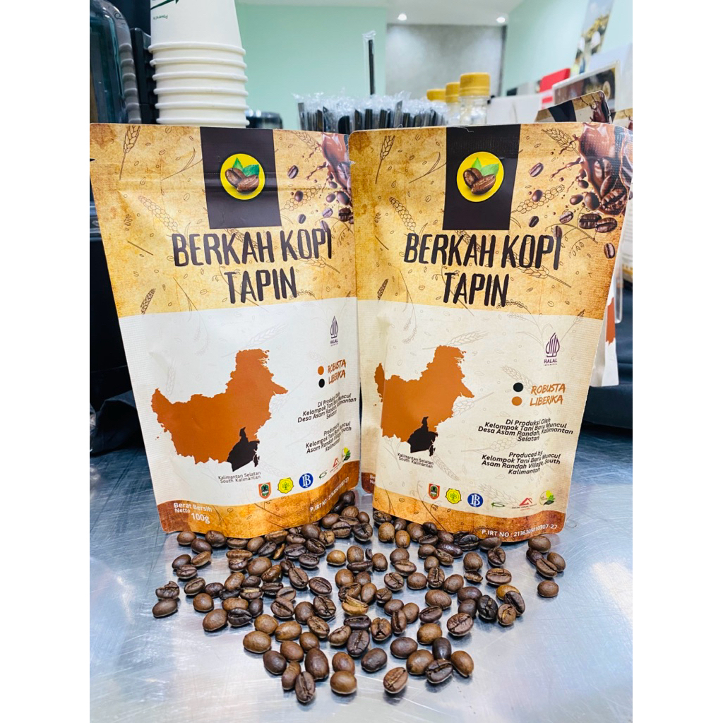 

(Bubuk kopi Liberika)Berkah kopi tapin 100gram