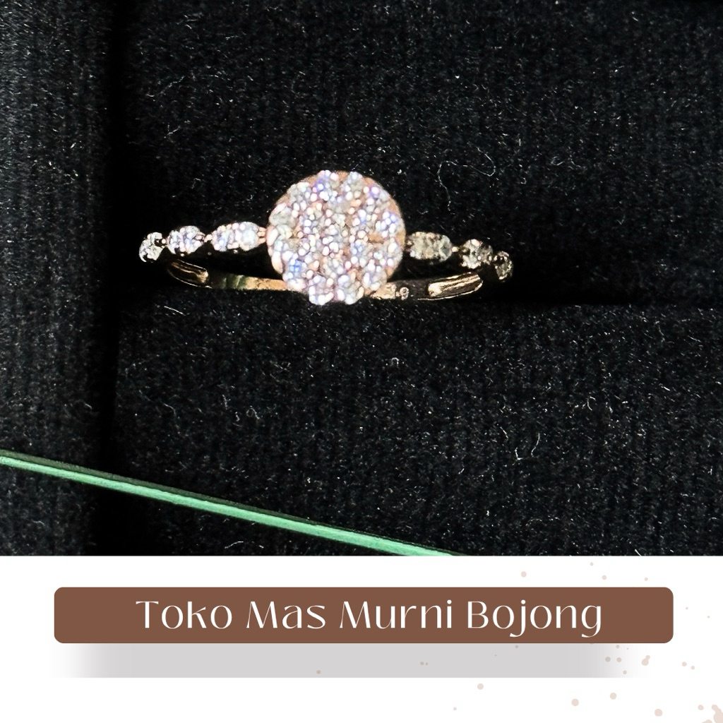 cincin emas model bulat 6K toko mas murni