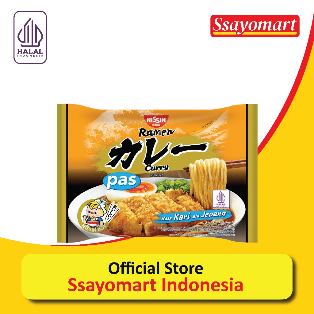 

NISSIN Ramen Pas Curry Rasa Kari Ala Jepang 76g