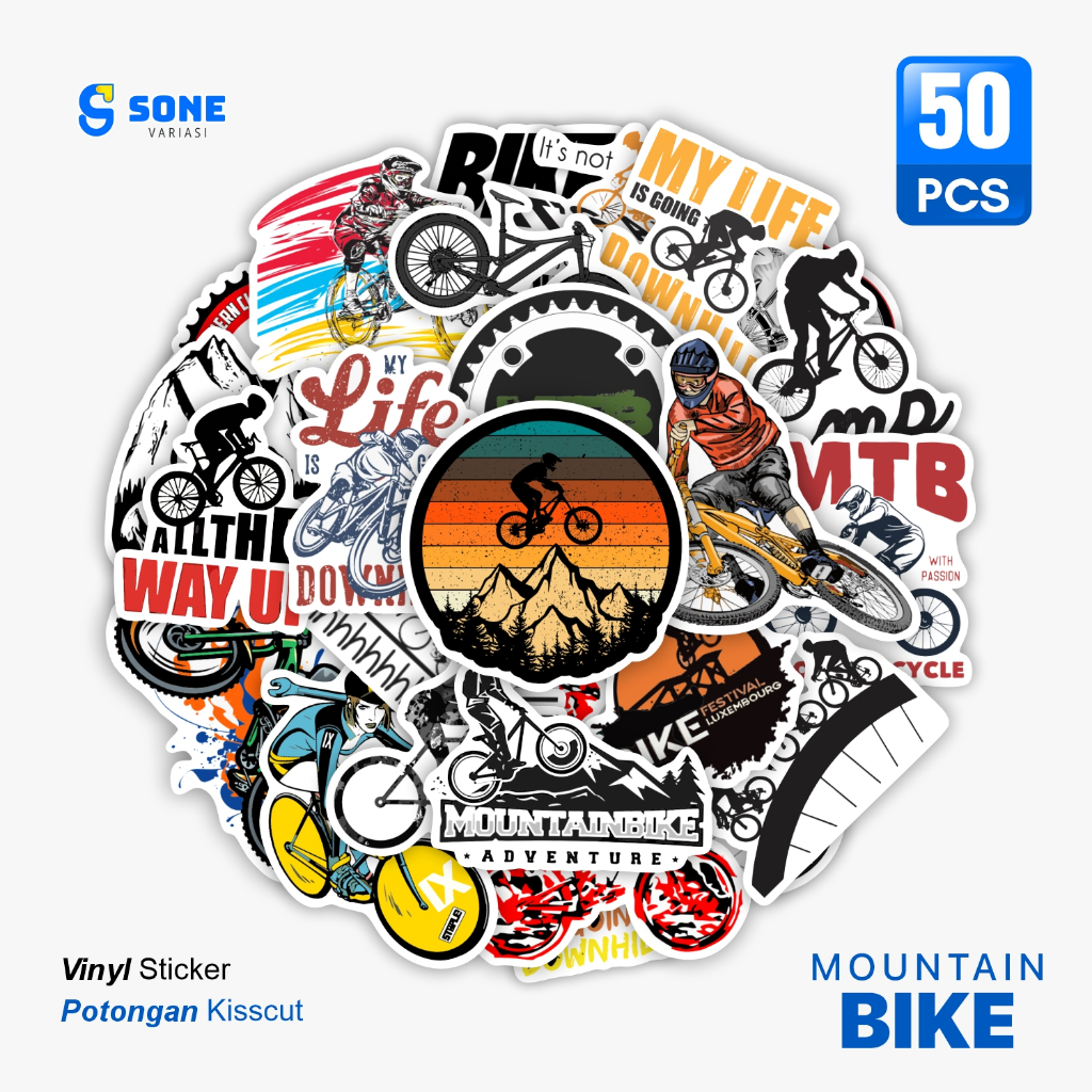 

Stiker Aesthetic MOUNTAIN BIKE Vinyl Waterproof Anti Air Deco Buku Jurnal Tumbler Laptop Aesthetic