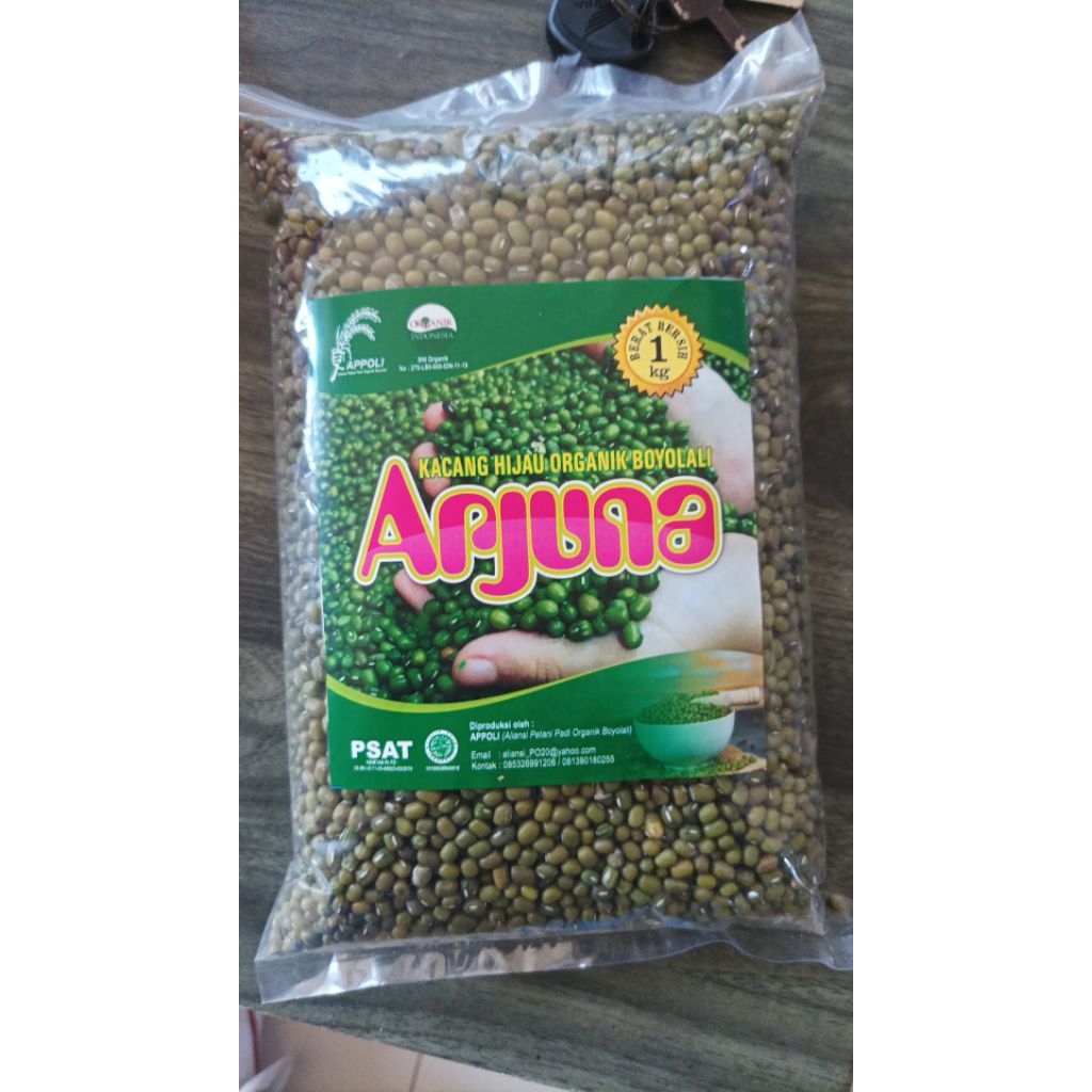 

Kacang Hijau organik 1 kg curah