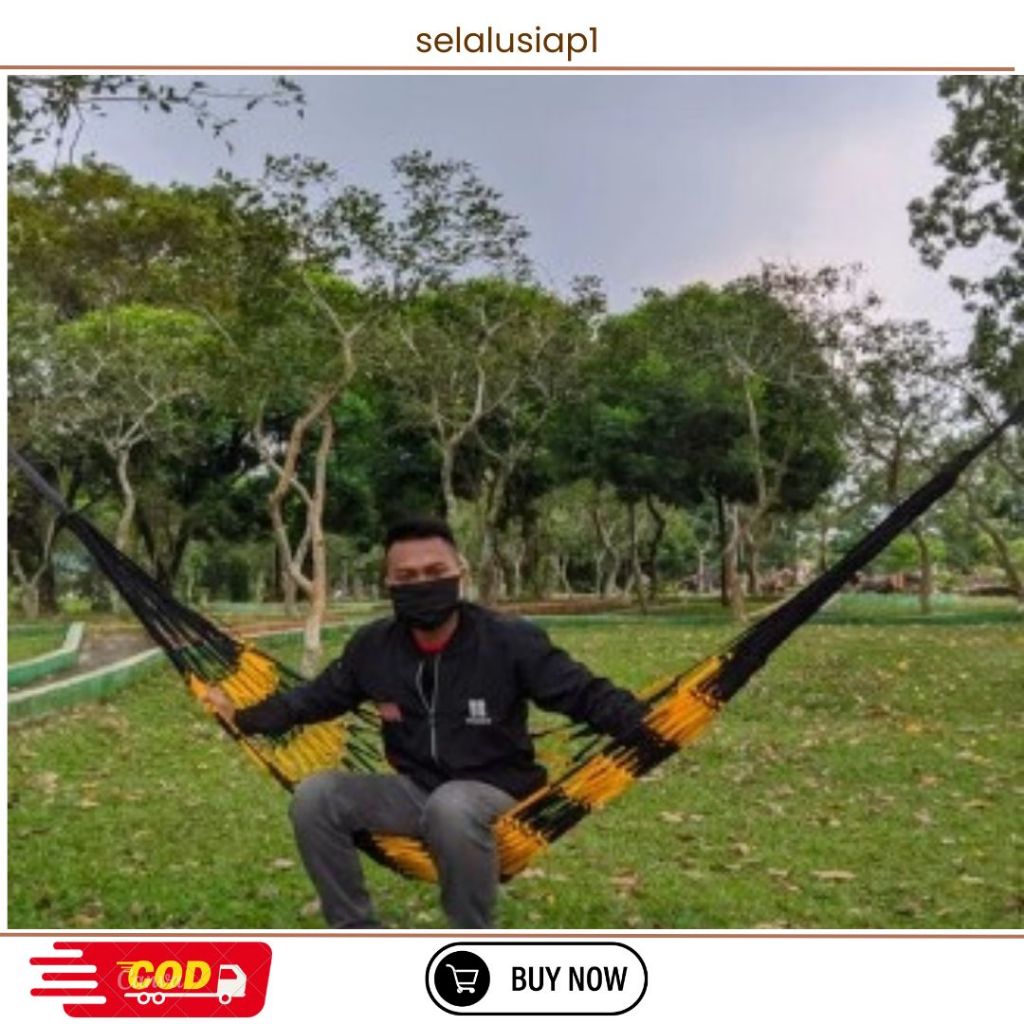 BISA COD Ayunan Tali Rajut/Hammock Rajut/Ayunan Rajut Dewasa Tali Kuat