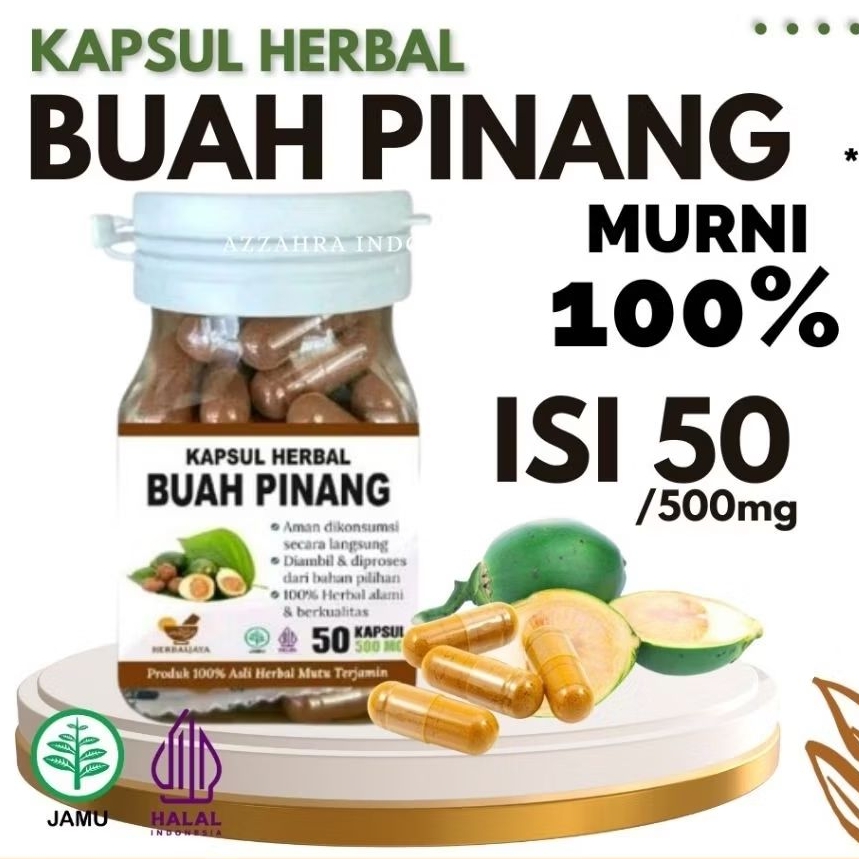 

kapsul serbuk original buah pinang asli 100%