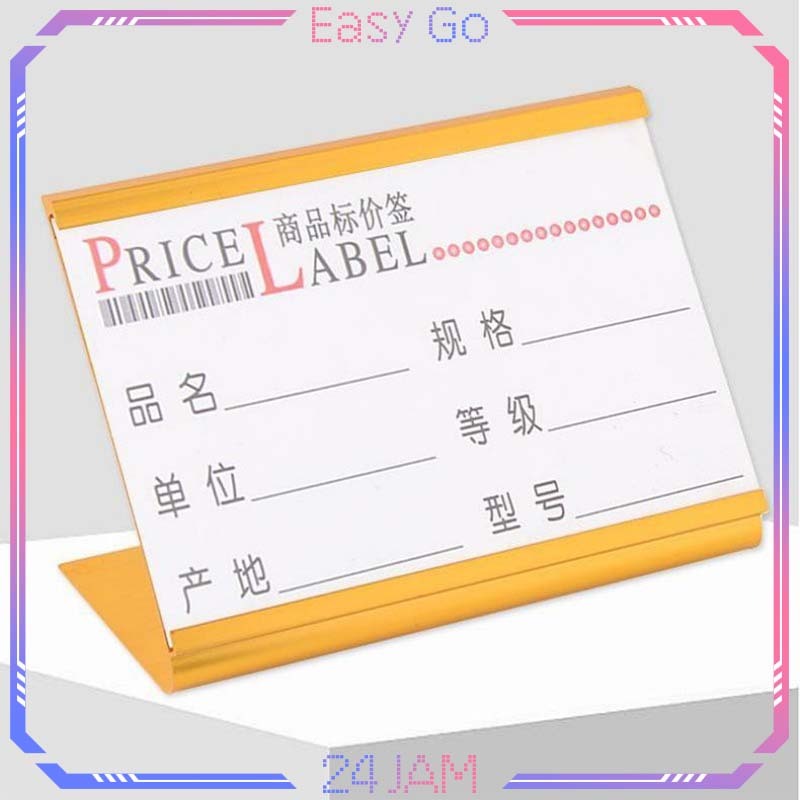 

Price Tag Stand 65*85mm Table Number Holder Papan Nama Meja Stand Nomor Meja Untuk Restoran Kafe Toko Roti