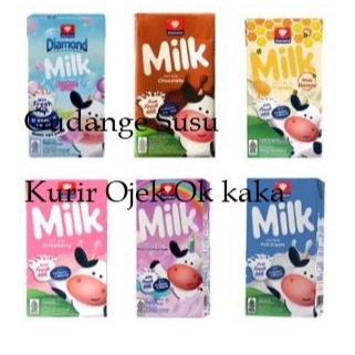 

Mix Bebas! Susu UHT Diamond 125ml 1 Dus Isi 40pcs| Full Cream, Coklat, Stroberi, Marshmallow