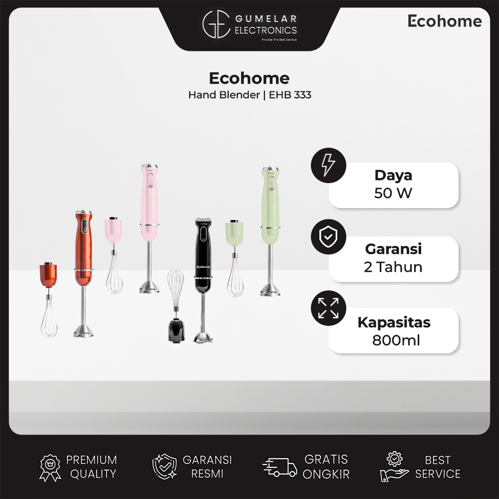 Ecohome Hand Blender EHB-333 | Hand Blender Ecohome EHB 333 Hitam