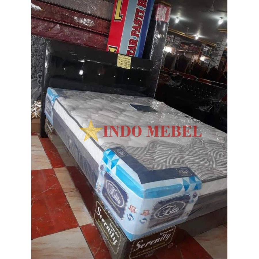 SET Elite Elgrand Headboard Miura Divan Serenity 160 - 180 Springbed Promo Murah Ready Makassar
