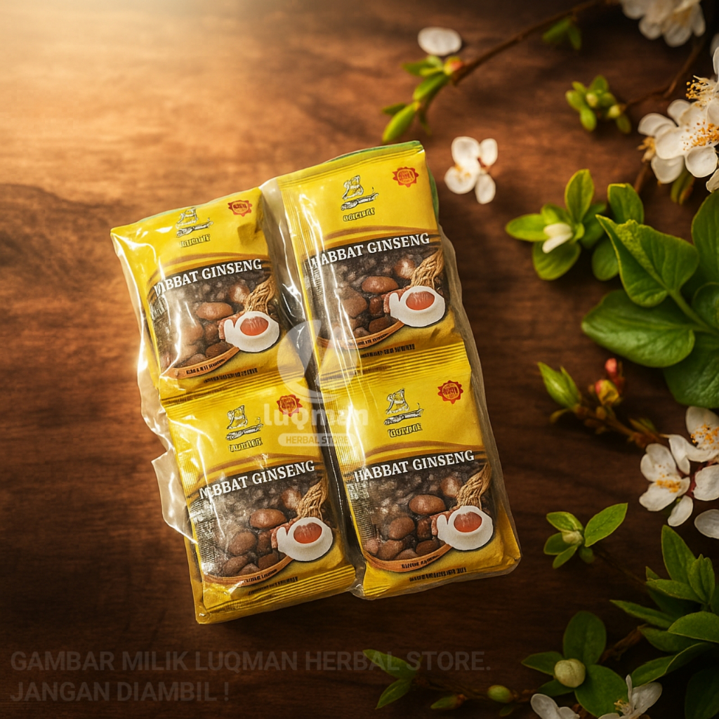 

Kopi Herbal Habbat Ginseng Coffee 5 in 1 El Iman Isi 30 sachet Minuman Kesehatan