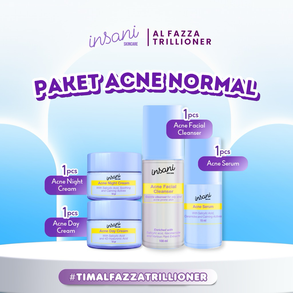 PAKET ACNE Normal - Insani Skincare Official Insani skincare, insani skincare , insani skincare klin