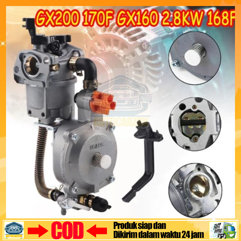 Konverter Carburator Gas Mesin Karburator LPG 168F Pompa Genset Karburator Untuk LPG Pompa Bahan Bak