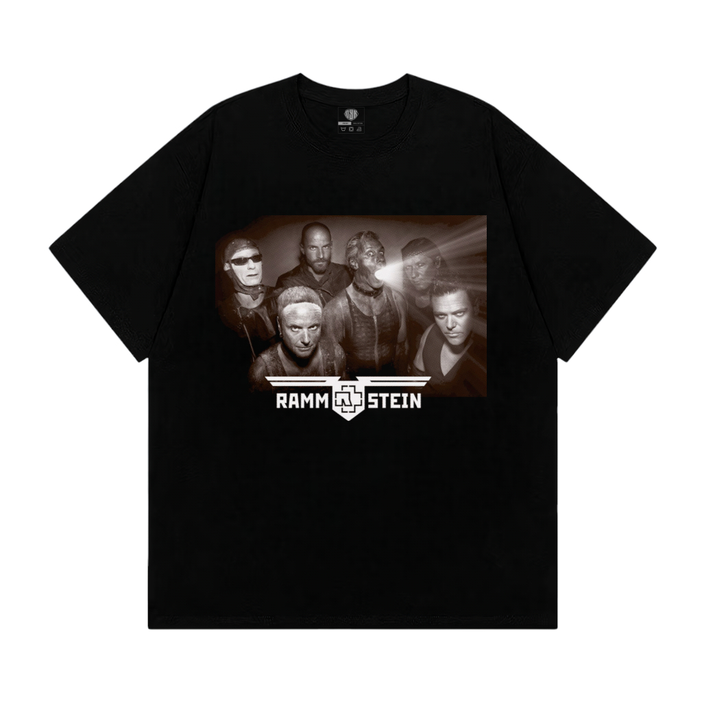 OYB Kaos Band Rammstein TShirt Baju Pria dan Wanita Musik Metal Rock V.2