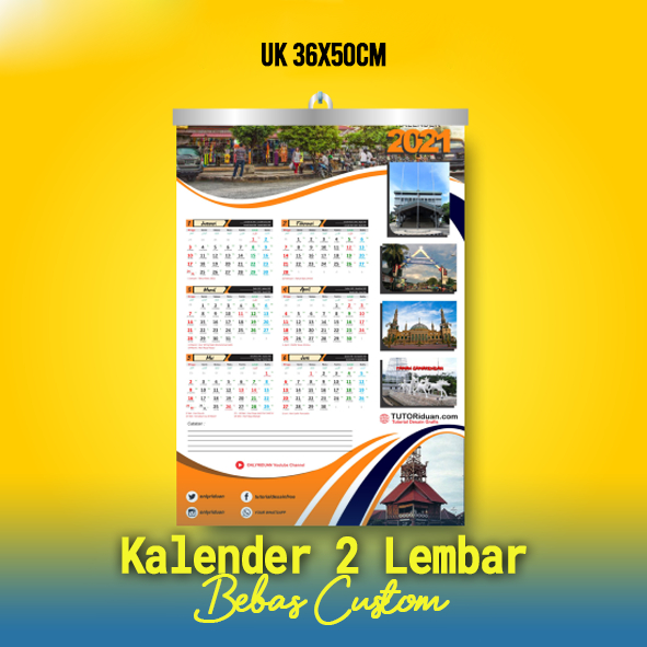

Kalender 2 Lembar, Kalender Ukuran 36x50cm Desain Suka-Suka, Kalender Isi 2 Lembar Full Color, Kalender Dinding Isi 2 Lembar Free Design