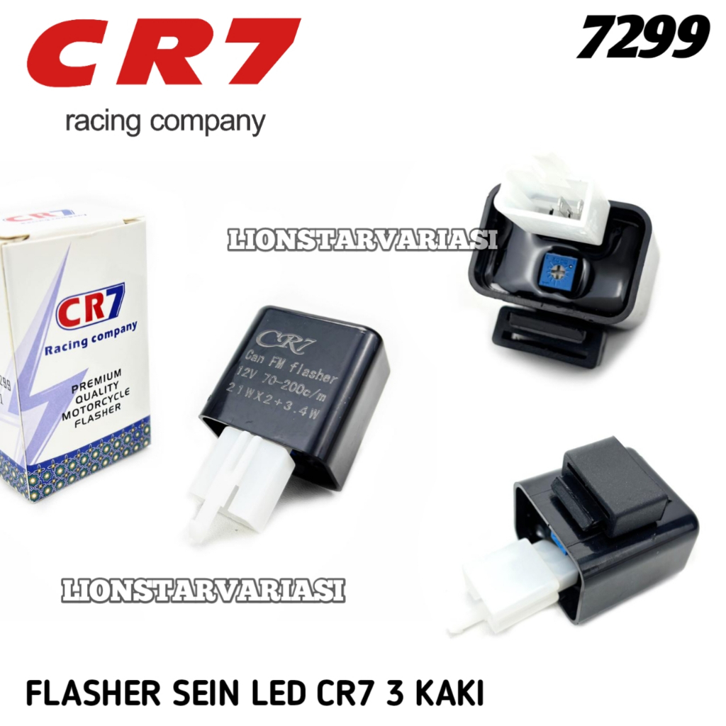 Flasher Sein LED CR7 3 Kaki Soket Universal Flasher Sen CR7 Motor Vario Nmax All New Vario Series