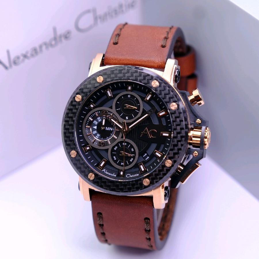 Jam Tangan Pria Alexandre Christie AC 9205 AC9205 Carbon Original Garansi Resmi 1 Tahun