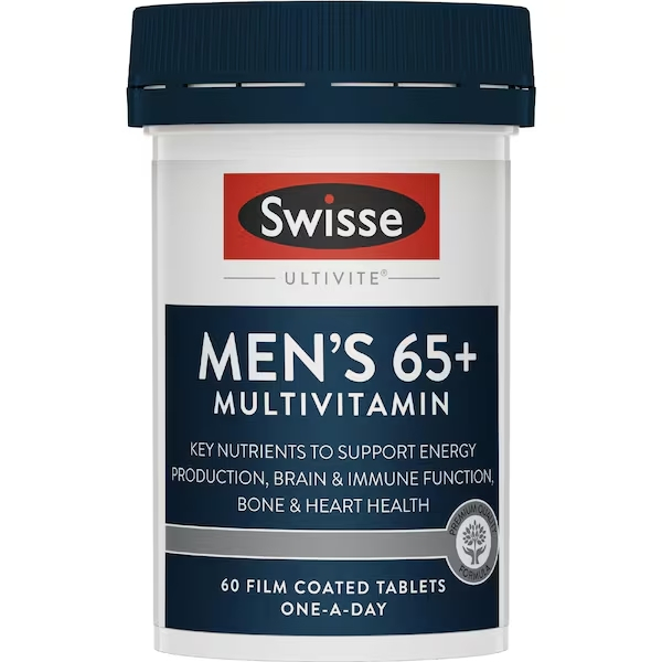 Swisse Ultivite Mens Multivitamin 65+ 60 Tablets