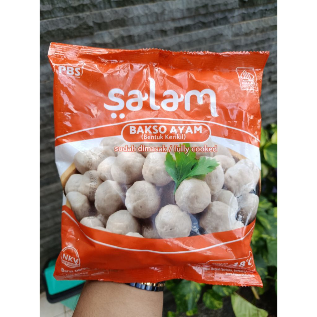 

Salam Bakso Ayam Mini/ Kerikil (isi 100pcs) Kemasan 500gram