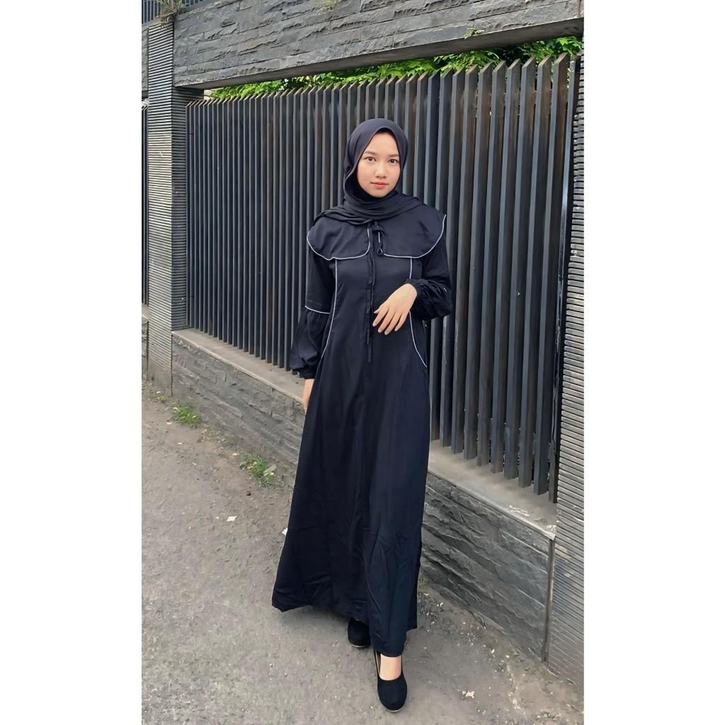 New Mecca Abaya Umroh S M L XL XXL - Gamis Muslim Wanita Dress Kondangan Model Terbaru 2026 Bahan Ka