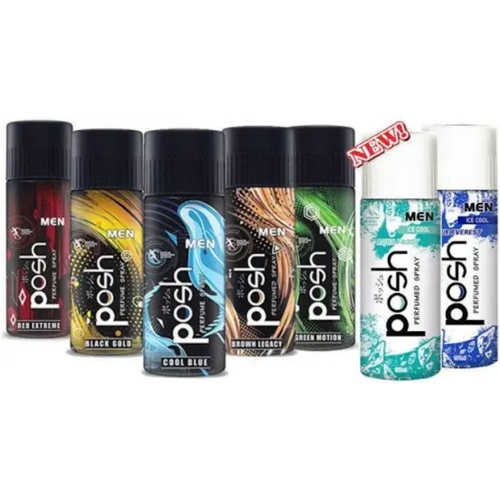 Posh Men Body Spray 150ml / Posh Men Parfum Cowok 150ml / Posh Men Deodorant Body Spray