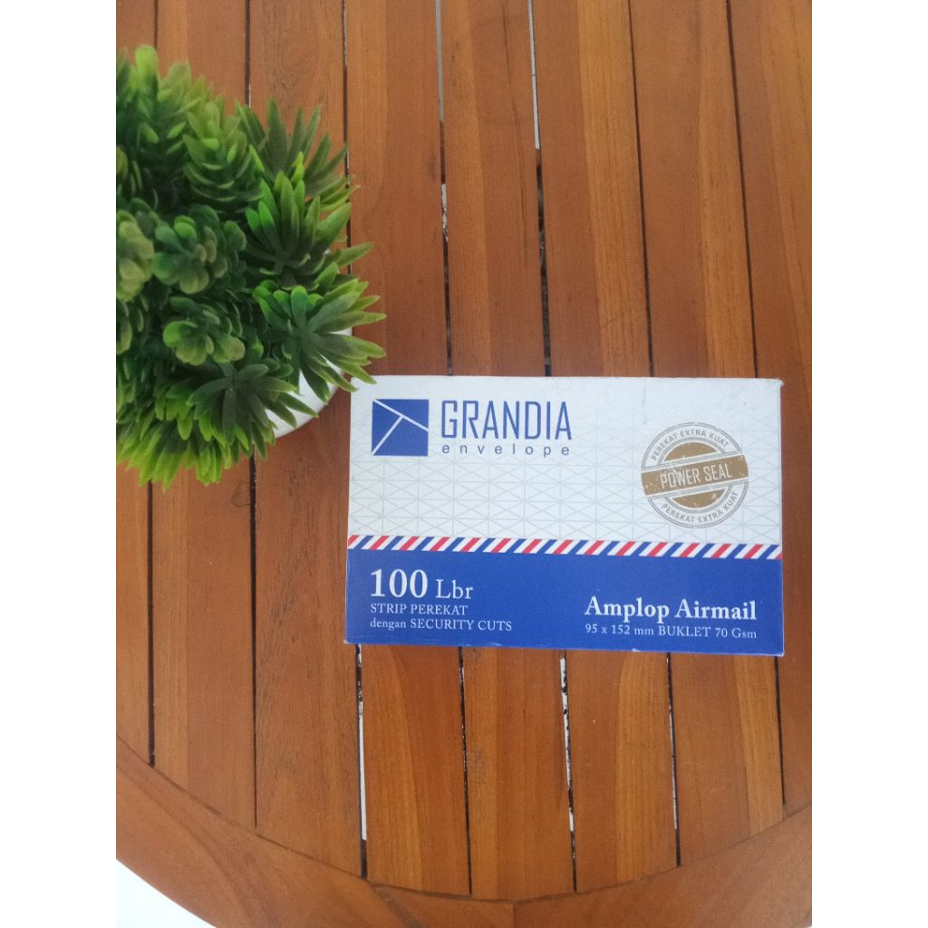 

AMPLOP GRANDIA 104 ISI 100 PCS UKURAN 95X 152mm Booklet 70gsm