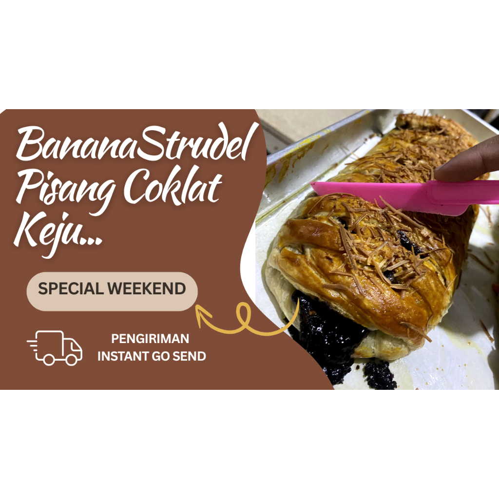 

BANANA STRUDEL COKLAT PISANG | CHOCO BANANA Coklat Keju, LUMER Di Mulut Homemade Fresh Bekasi