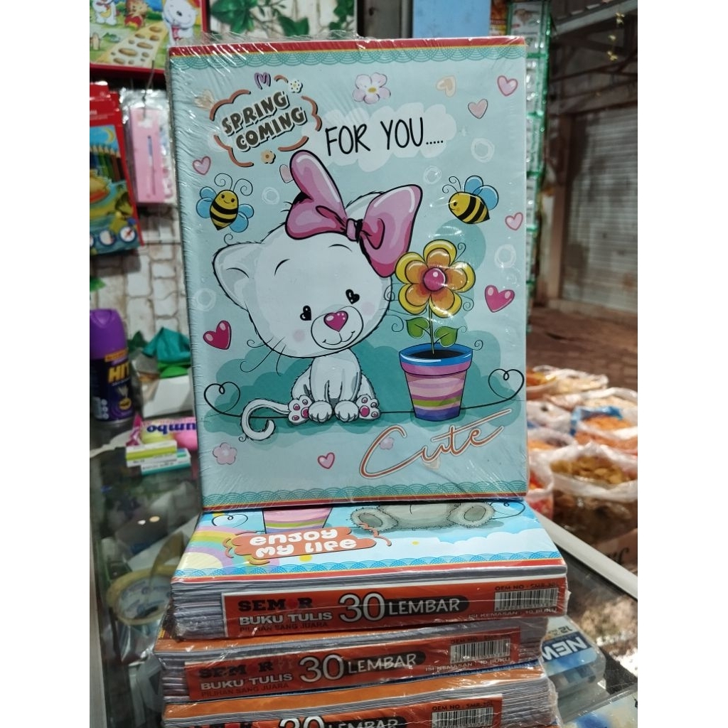 

(1pak ) BUKU TULIS SEMAR KARTUN ISI 30 LEMBAR/BUKU TULIS MURAH