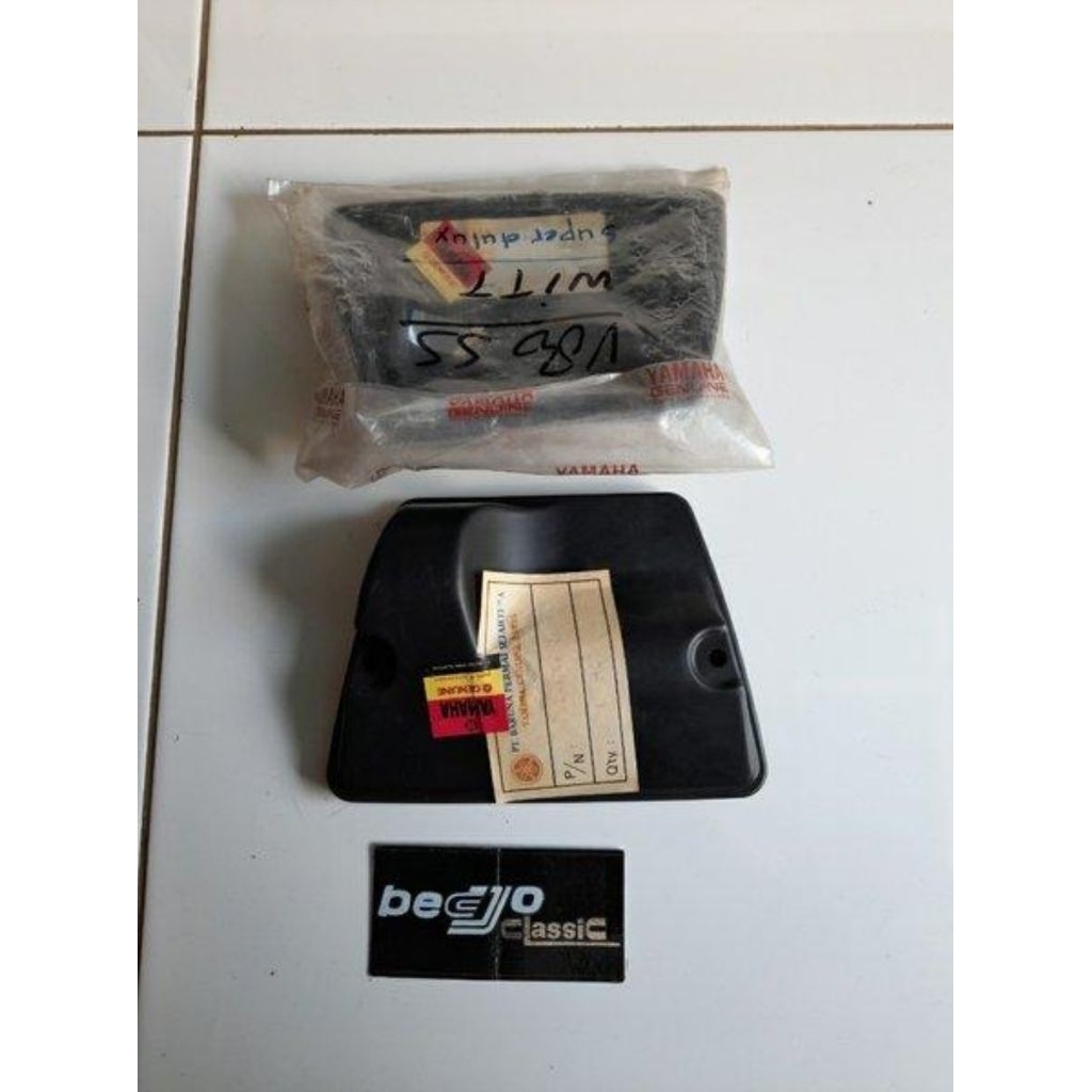 tutup rumah filter bagian depan yamaha v80 v-80 superdulux excellent ori original nos made in japan